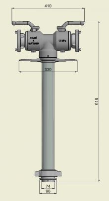 Hydrantový nástavec s kulovým uzávěrem (nadzemní hydrant)